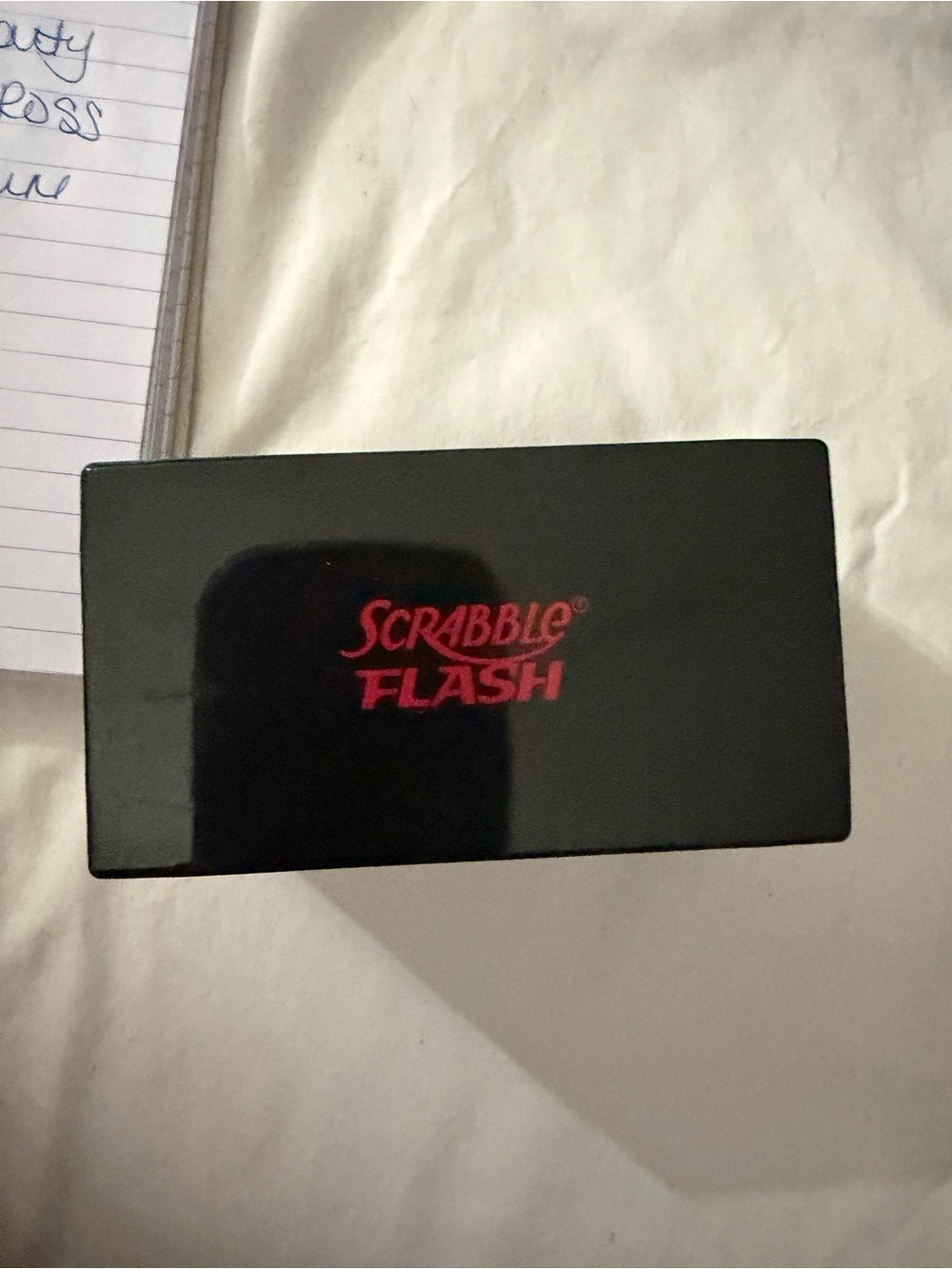 Scrabble Flash Electronic Word Game - Black with Red Logo